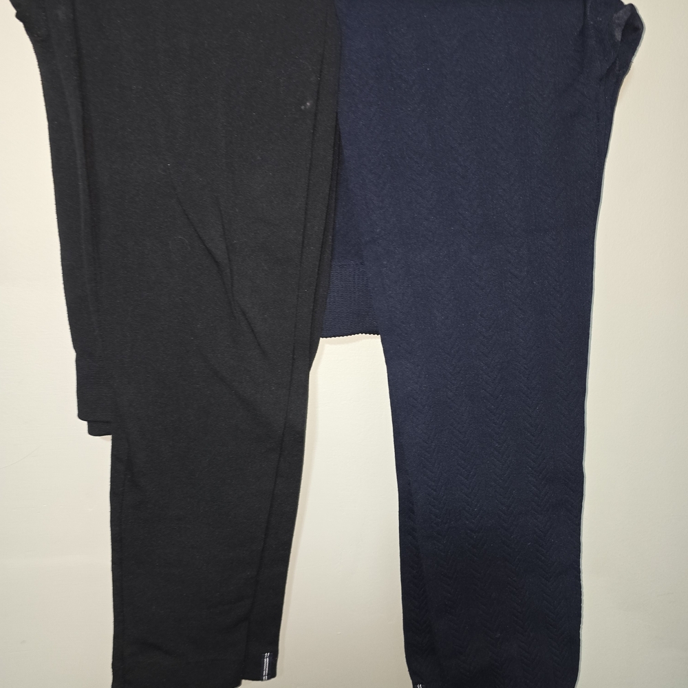Nautica Black and Navy Lined Leggings
